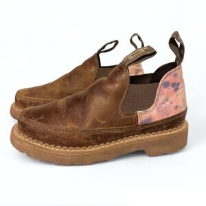 Georgia Boot ROMEO Women's Size 6.5 Brown Boots Cotton Candy Farm Shoes